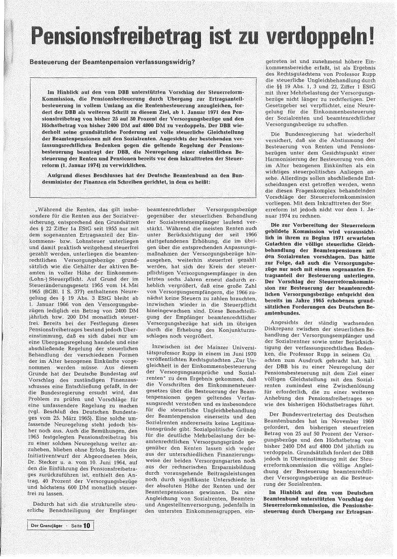 Der Grenzjäger 01/1971 – Seite 10