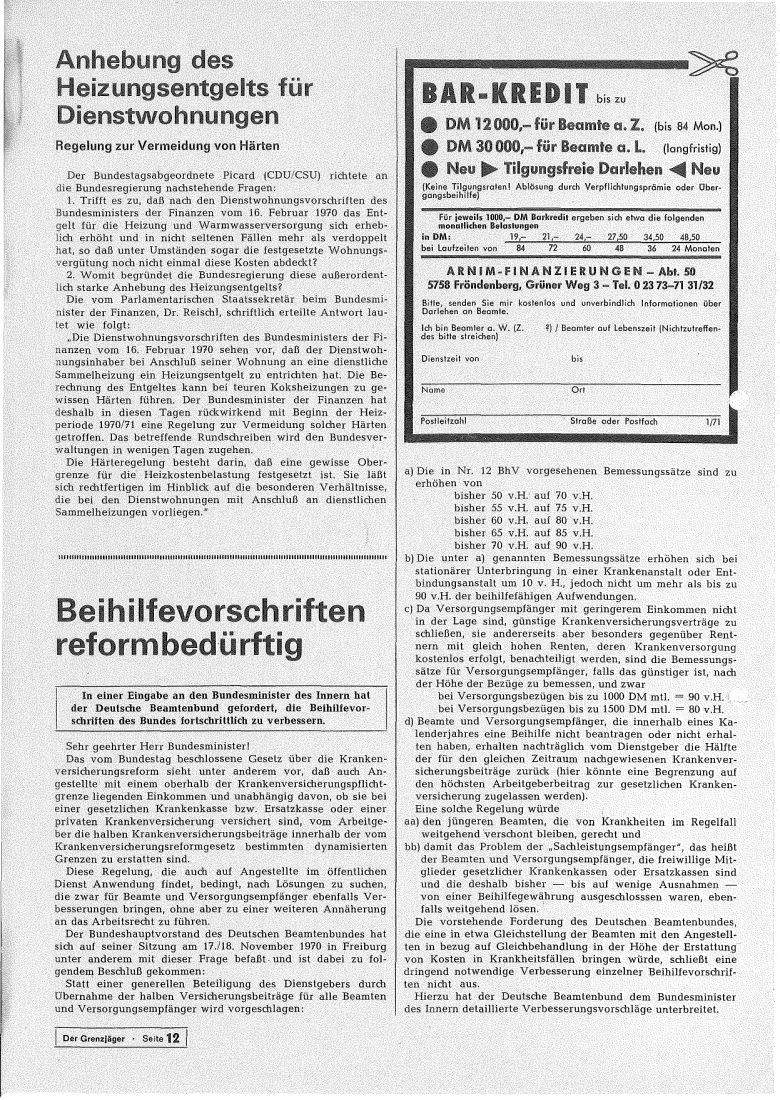 Der Grenzjäger 01/1971 – Seite 12