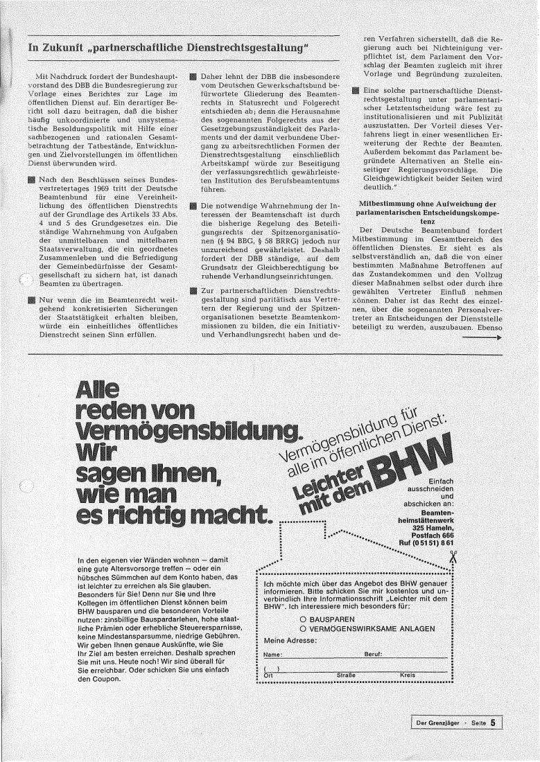 Der Grenzjäger 01/1971 – Seite 5