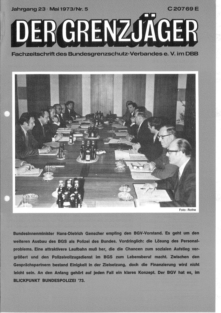 Der Grenzjäger 05/1973 – Seite 1