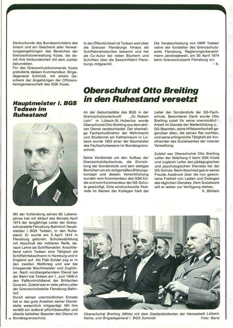 Zeitschrift des BGS 05/1974 – Seite 16