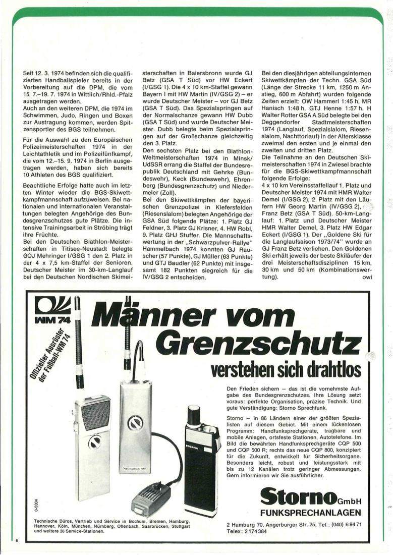 Zeitschrift des BGS 05/1974 – Seite 8