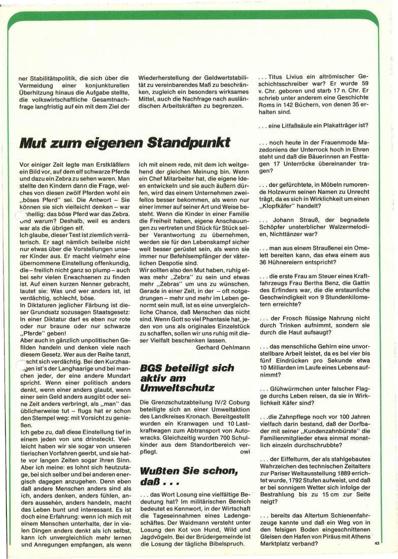 Zeitschrift des BGS 06/1974 – Seite 45