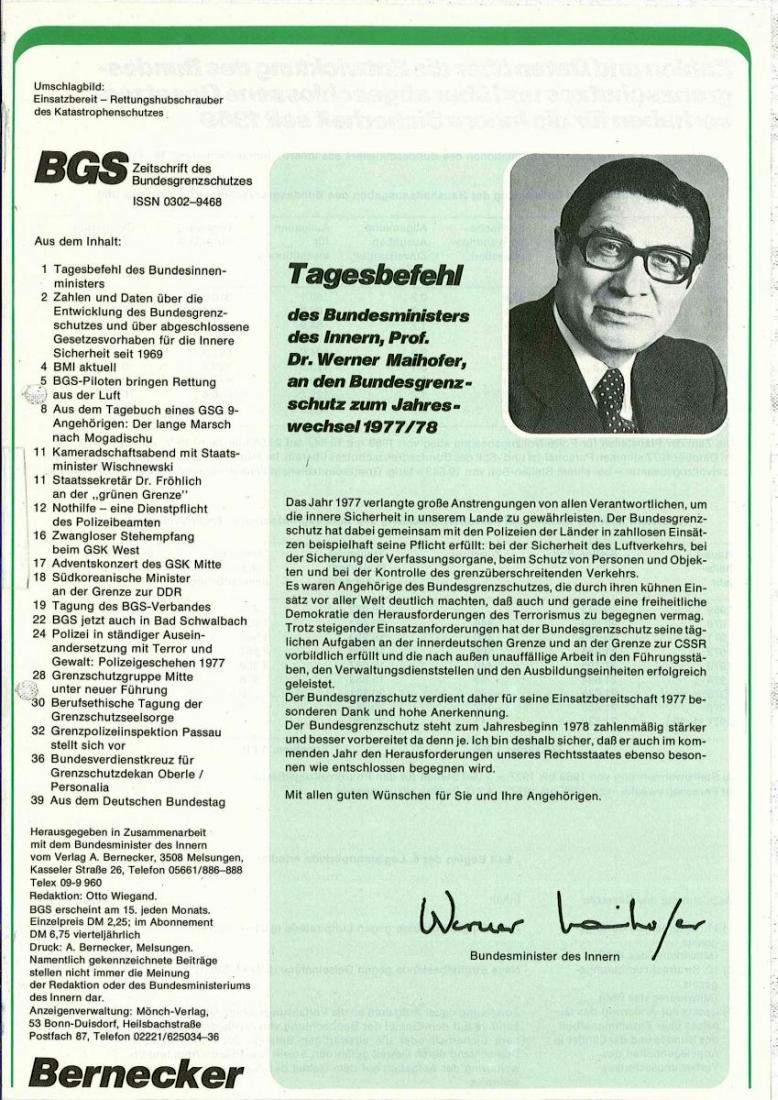 Zeitschrift des BGS 01/1978 – Seite 3