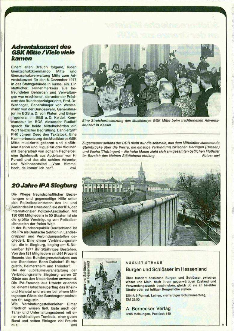 Zeitschrift des BGS 01/1978 – Seite 19