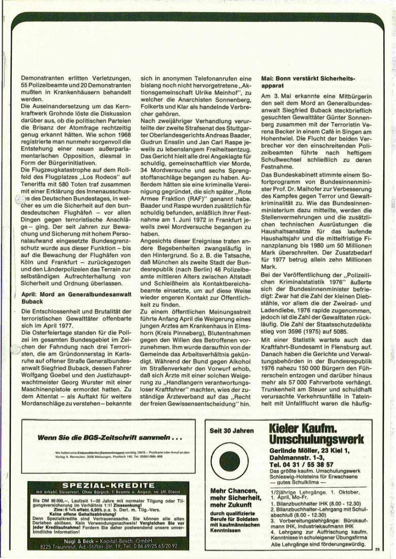 Zeitschrift des BGS 01/1978 – Seite 27