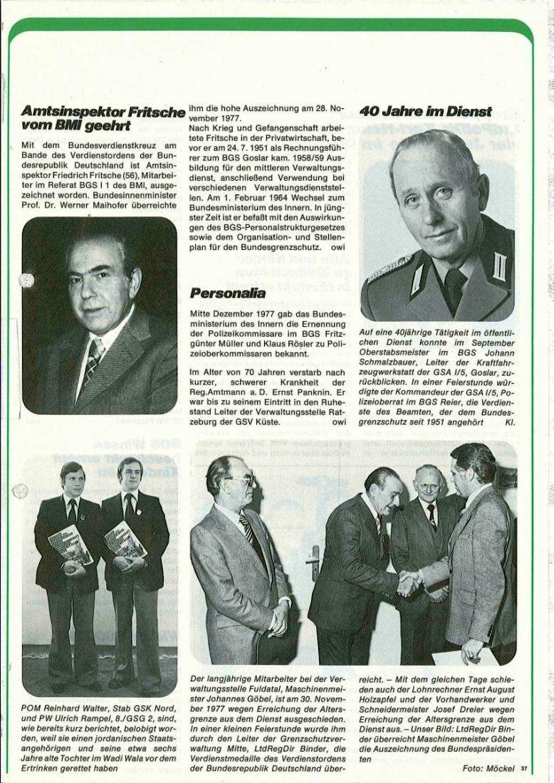 Zeitschrift des BGS 01/1978 – Seite 39