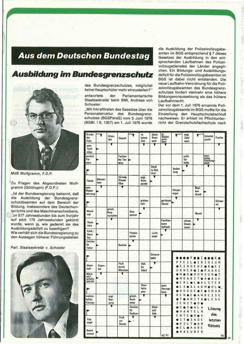 Zeitschrift des BGS 01/1978 – Seite 41