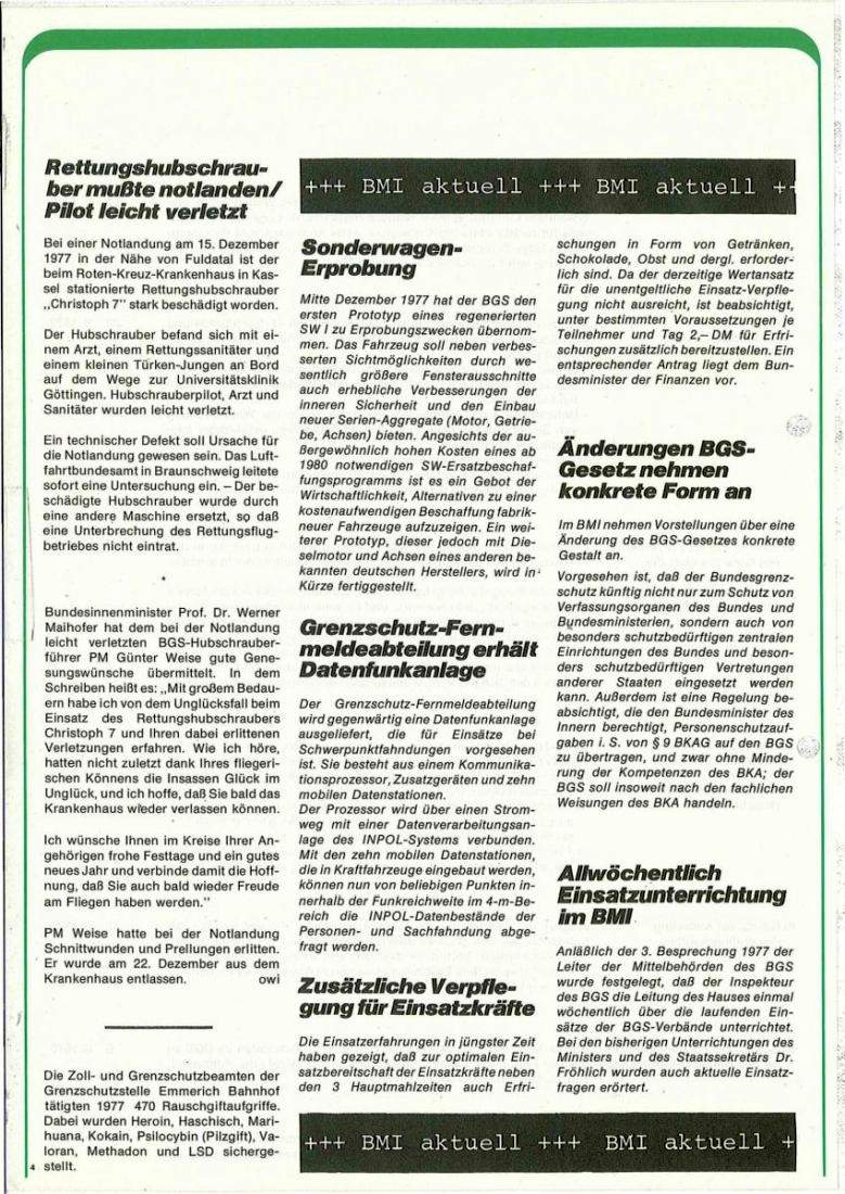 Zeitschrift des BGS 01/1978 – Seite 6