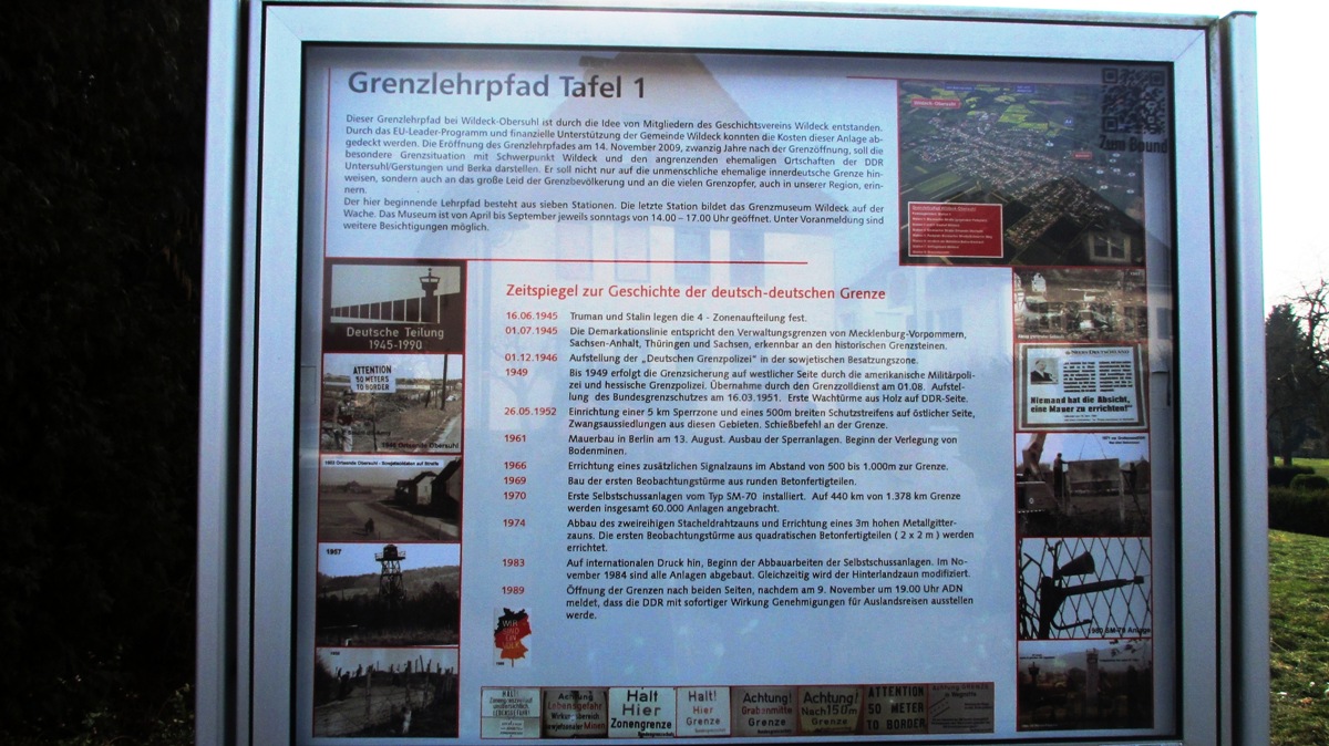 Obersuhl Grenzlehrpfad