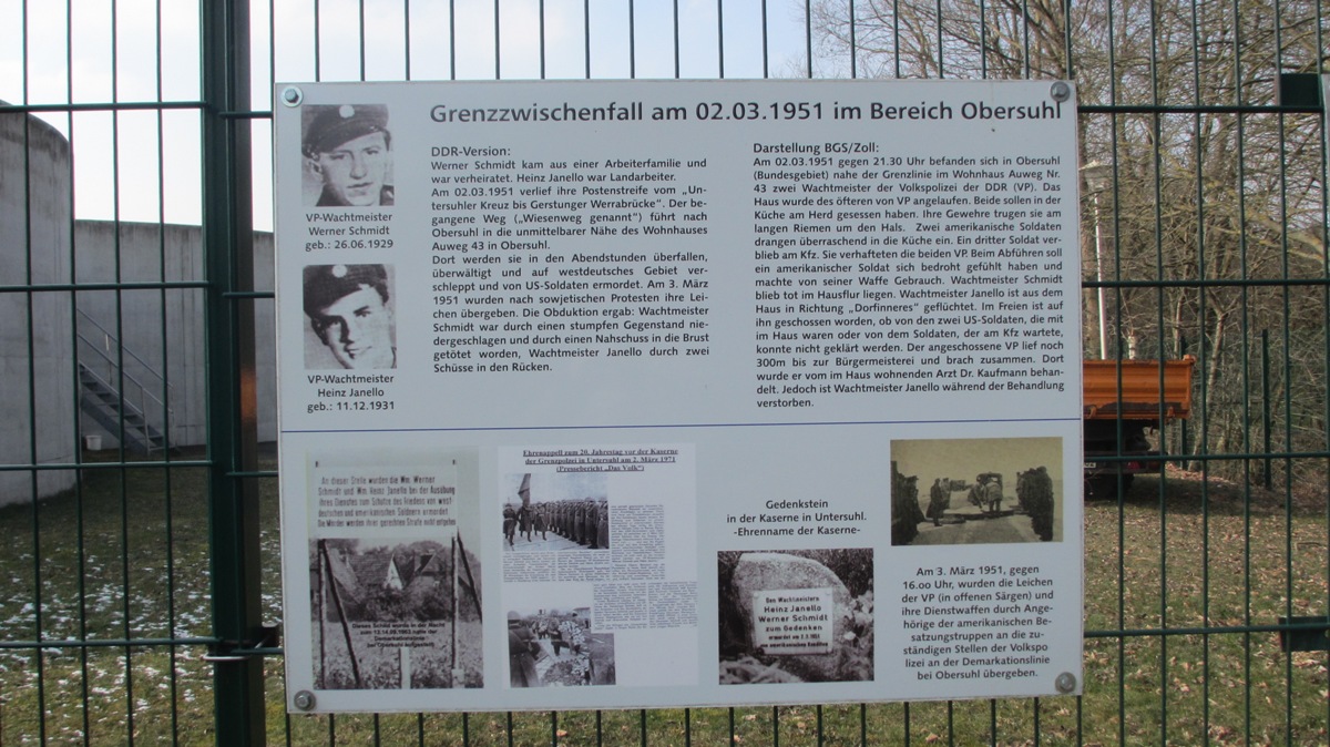 Obersuhl Grenzlehrpfad