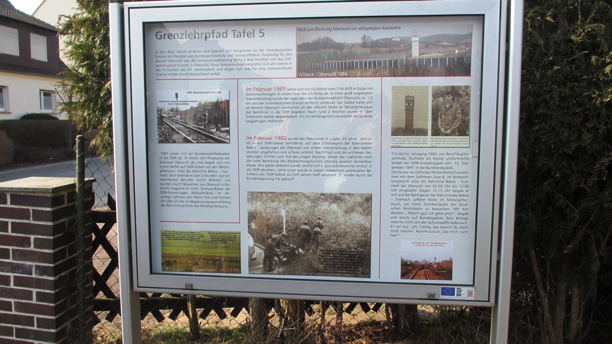Obersuhl Grenzlehrpfad