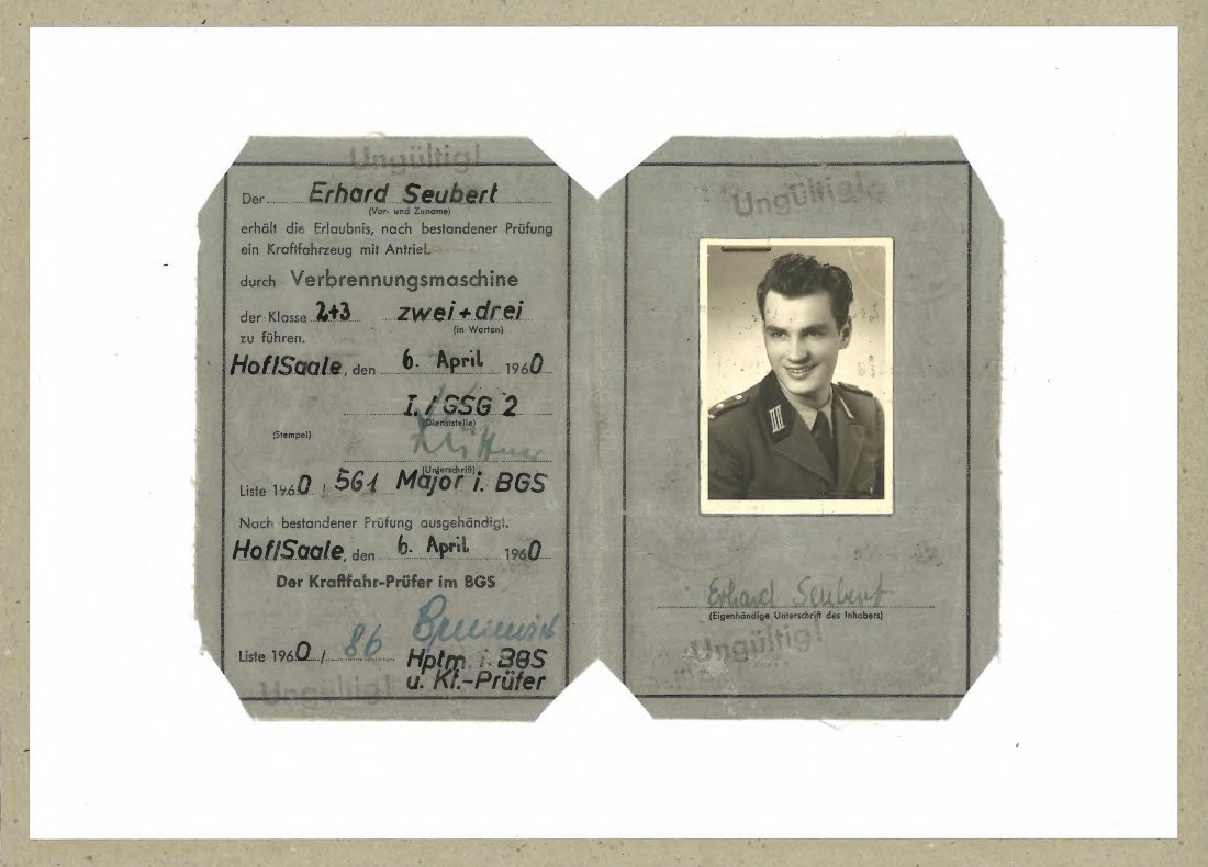 Erhard Seubert - F&uuml;hrerschein
